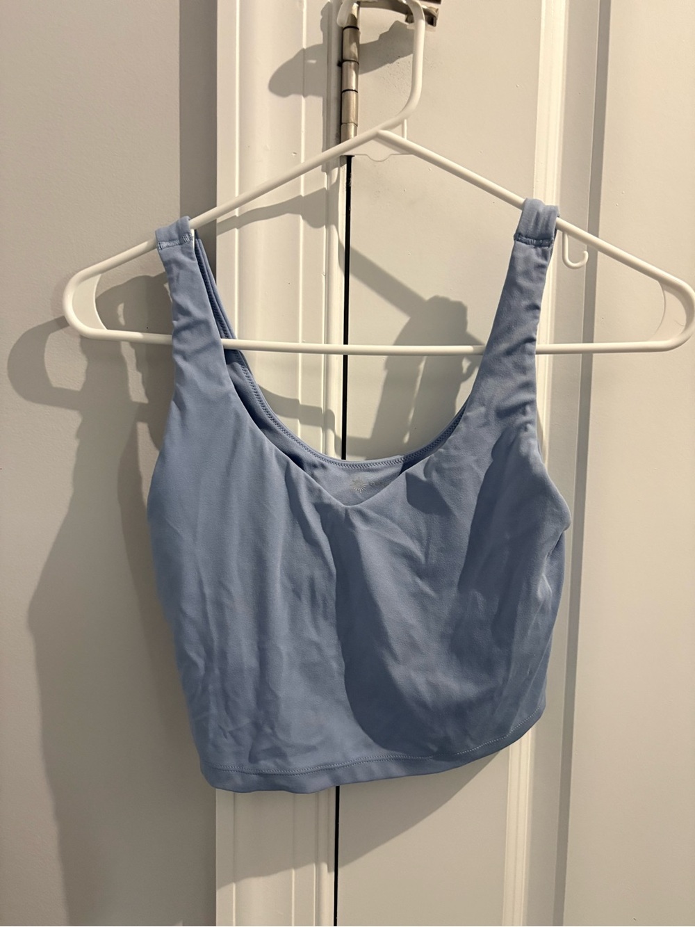 aerie Sky Blue Cropped Scoop Tank